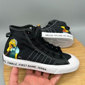 Adidas The Simpsons x Nizza Hi Black White High Shoes GZ3538 - Mens 5.5 WMNS 7